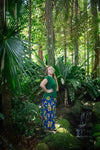 Bella Maxi Skirt - Tropical Dark Blue