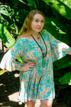 Jewel Short Dress - Aqua Ambience