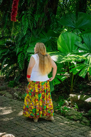 Bella Maxi Skirt - Tropical Yellow