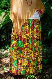 Bella Maxi Skirt - Tropical Yellow
