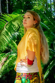 Rhee - Scarf Top Mustard
