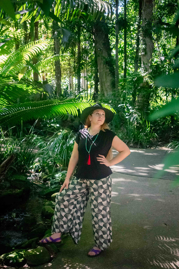 Cinnamon Pants in Rayon Orbit
