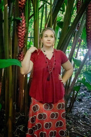 Tara Top - Maroon