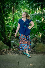 Gypsy Skirt - Holiday Black/Blue