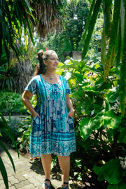 Octavia Short Dress - Orchid Blues