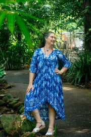 Lalita Midi Dress -  Janger Navy