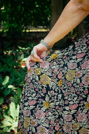 Serenity Maxi Dress - Rose Blush and Black