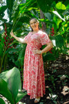 Serenity Maxi Dress in Dahlia Red