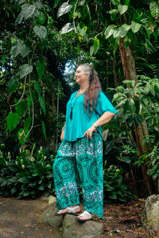 Freya Pants in Fruity Teal