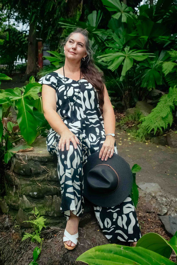 Divinity Pantsuit in Zulu Black