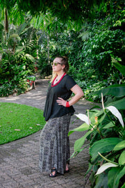 Cinnamon Pants in Geometric Rectangle