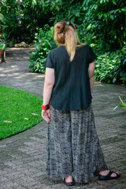 Cinnamon Pants in Geometric Rectangle