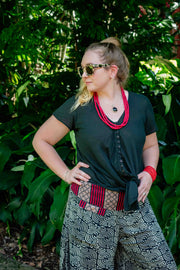 Cinnamon Pants in Geometric Rectangle