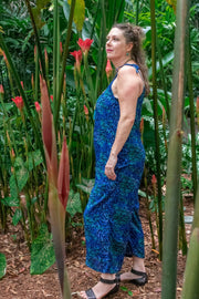 Calm Pantsuit in Swirl Blue & Green