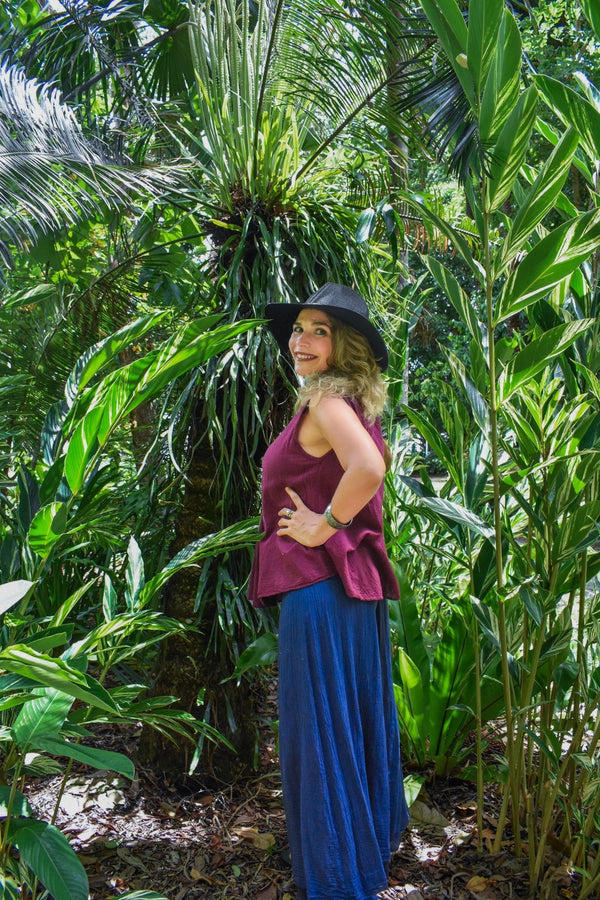 Dharma Cotton Pants in Navy
