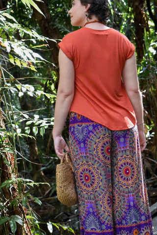 Fern Pants in Fractal Purple