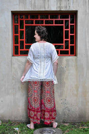 Fern Pants in Fractal Red