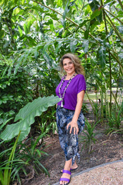 Freya Pants in Coral Black