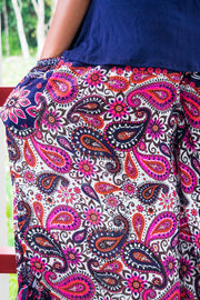 Passport Pants in Paisley Navy