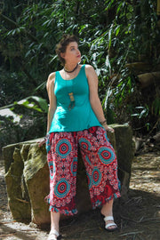 Passport Pants in Passionflower Red
