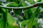 Amethyst Oval - Silver Earrings - zaphire_kuranda