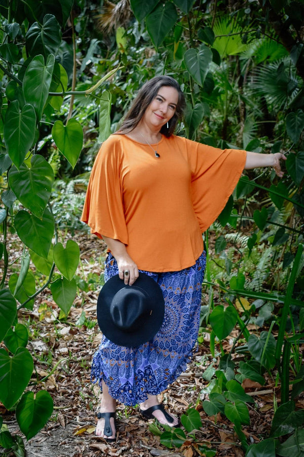 Avalon Batwing Top in Ginger