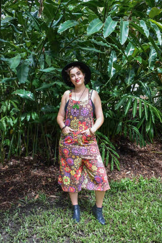 Carlita Overalls in Happy Brown
