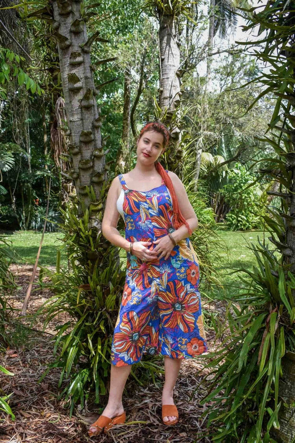 Carlita Overalls in Happy Cobalt