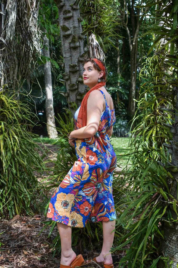 Carlita Overalls in Happy Cobalt