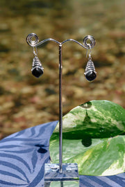 Chrysalis Onyx - Silver Earrings - zaphire_kuranda