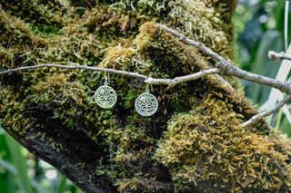 Circa Dangle in Silver Earrings