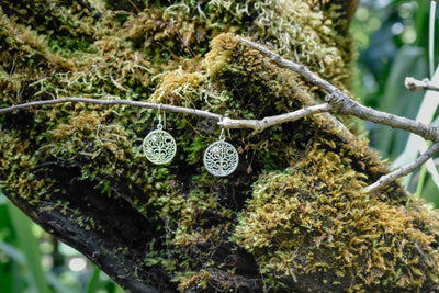 Circa Dangle in Silver Earrings