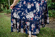 Essence Maxi Dress - Navy Rose - zaphire_kuranda