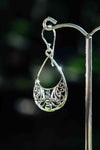 Flourish Small Teardrop - Silver Earrings - zaphire_kuranda