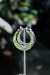 Forged Moon Hoop - Silver Earrings - zaphire_kuranda