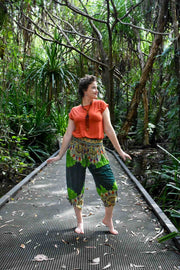 Freya Pants - Shakti Green Forest - zaphire_kuranda