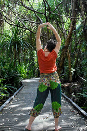 Freya Pants - Shakti Green Forest - zaphire_kuranda