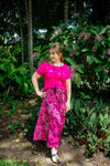 Gypsy Skirt in Dancing Hibiscus Pink
