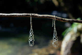Helix Dangle in Silver Earrings