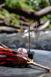 Magnolia Dangle - Silver Earrings - zaphire_kuranda