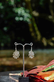 Magnolia Dangle - Silver Earrings - zaphire_kuranda