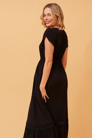 Minx Maxi Dress - Midnight Black - zaphire_kuranda