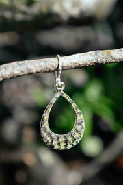 Modern Forged Teardrop - Silver Earrings - zaphire_kuranda