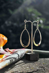 Modern Large Oval - Silver Earrings - zaphire_kuranda