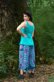 Passport Pants - Passionflower Jade - zaphire_kuranda