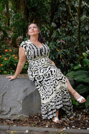 Vitality Maxi Dress - Cream Celtic - zaphire_kuranda