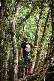 Alternate Tee - Rainbow Tree Black | zaphire_kuranda.