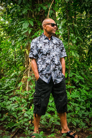 Antares Shirt - Tropical Black and White | zaphire_kuranda.