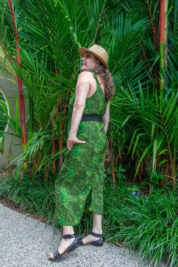 Calm Pantsuit in Swirl Green