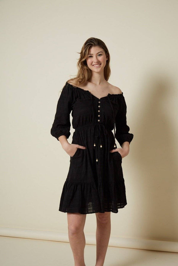 Demi Short Dress in Black
